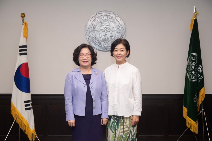 [동정] 함영림 명예교수 접견 및 총장 초청 오찬 총장 초청 오찬