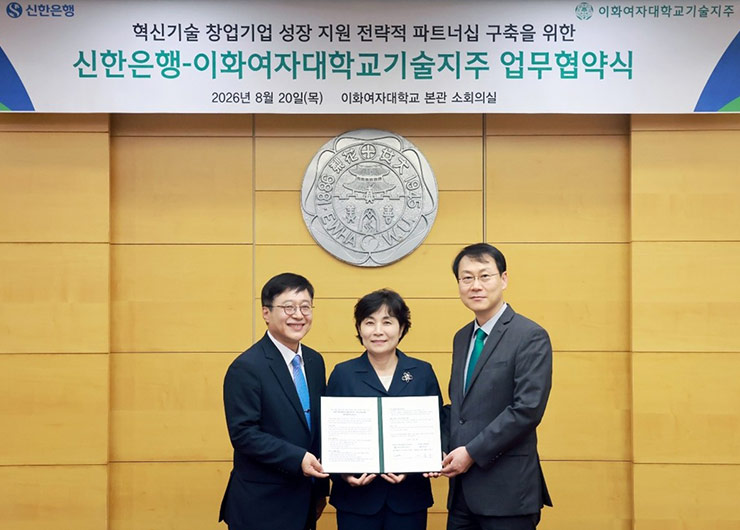 Ewha Womans University Technology Holdings Signs Business Agreement with Shinhan Bank